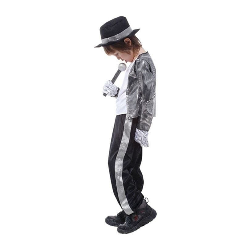 Natal ano novo Jackson cos traje imitação torneira dança spacewalk desempenho traje chapéu roupas terno