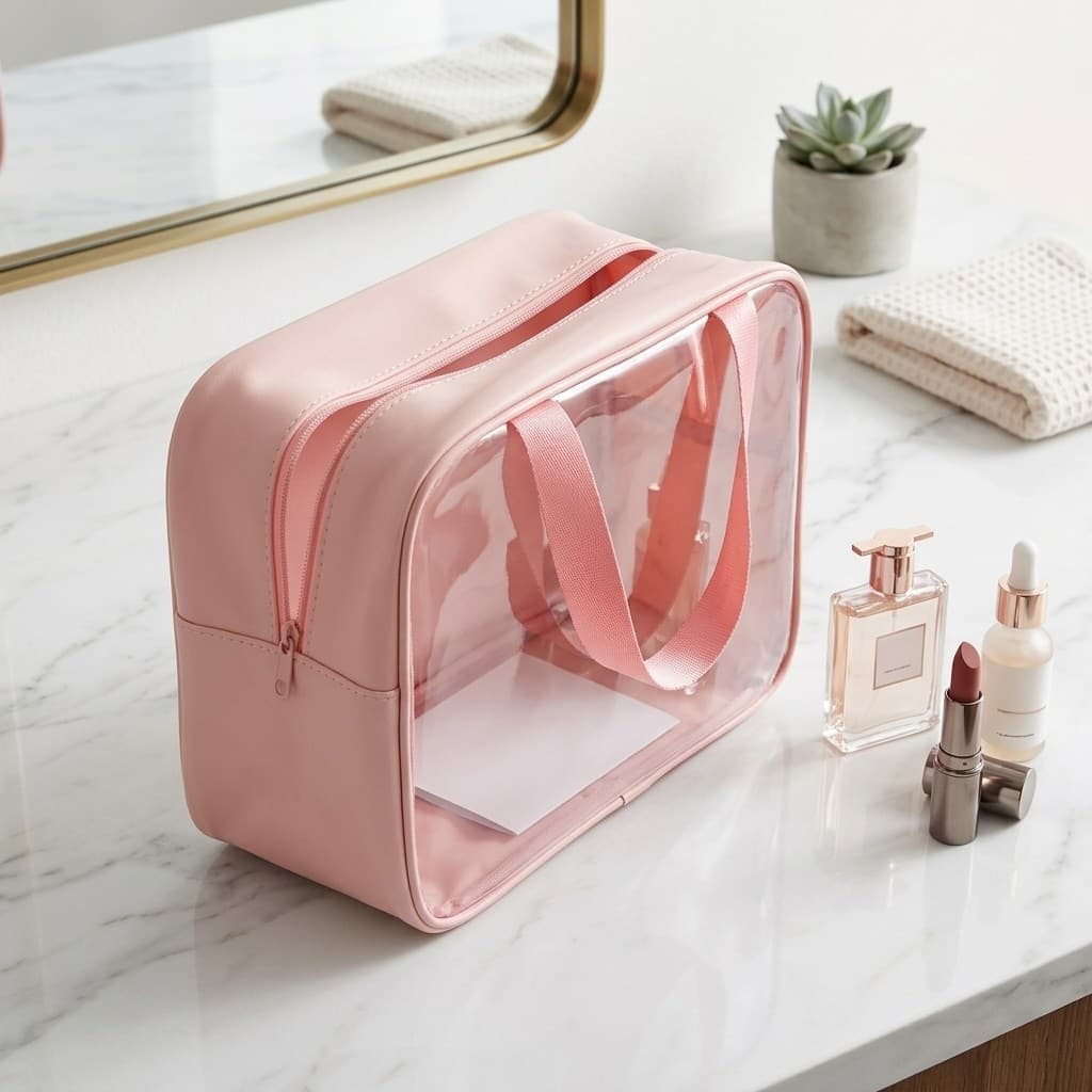 Bolsa necessaire grande para maquiagem necessaire impermeavel feminina