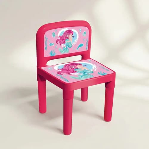 Cadeirinha Banquinho Infantil Desmontável Plático - Sereia