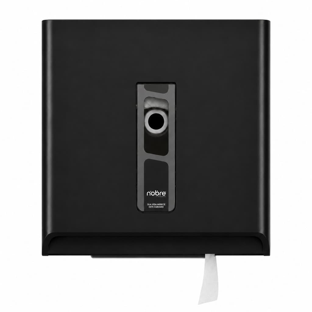 Dispenser Papel Higiênico 300 e 500M Preto Street Nobre