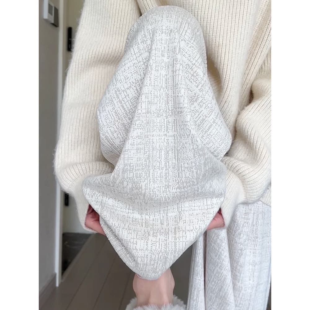 Calças Milkshake toalha mais veludo Drape calças femininas outono inverno novo estilo macio ceroso cintura alta calças r