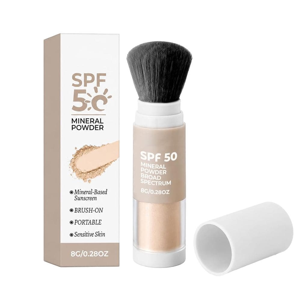 Pó Protetor Solar Mineral FPS 50, Pó Translúcido Fixador com Óxido de Zinco, Acabamento Matte Natural, Controle de Oleos