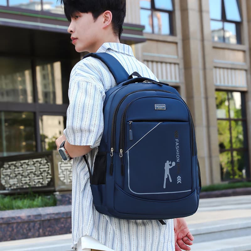 Mochila masculina viagem de negócios grande capacidade mochila estudantes do ensino médio mochila estudantes do ensino m