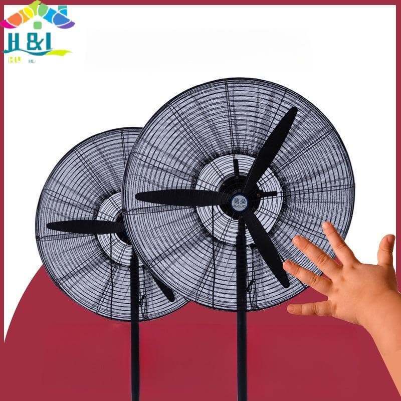 Capa De Ventilador Elétrico Redondo De Malha H & L À Prova De Poeira Protetor Anti-Pitada De Segurança Doméstico Univers