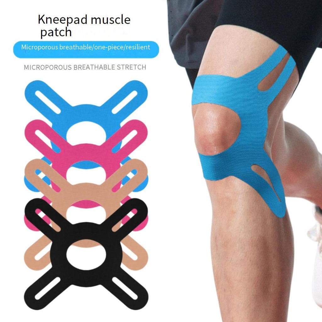 Fita Kinesiológica para Suporte do Joelho, Bandagem Esportiva Elástica, Respirável e à Prova d'Água para Corrida,