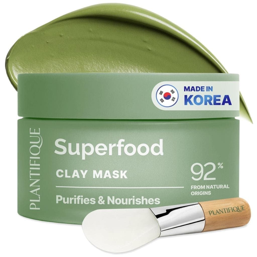 Máscara de Argila Coreana para Cuidados com a PLANTIFIQUE – Máscara Hidratante de Argila com Abacate e Superaliment