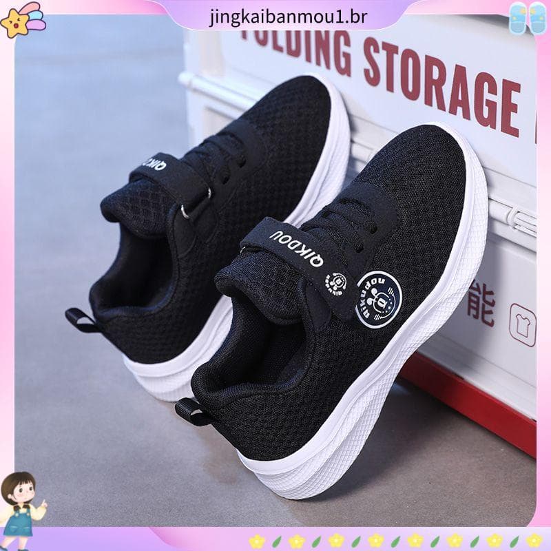 Sapatos infantis 2023 primavera verão novo estilo sapatos de malha respirável Ultra-leve na moda sapatos Anti-deslizamen