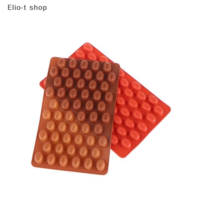 Elio-t 1Pc 55 Cavidades Grão De Café Silicone Molde De Vela DIY Sabão Resina Fazendo Chocolate Geléia De Gelo Ferramenta