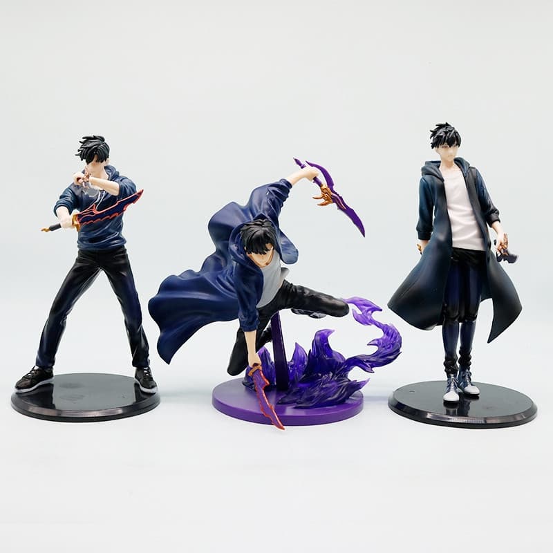 1 peça, 20 cm, nova figura popular de anime "Maverick", versão de combate, Son Jinwoo, Shadow King, modelo articulado, m