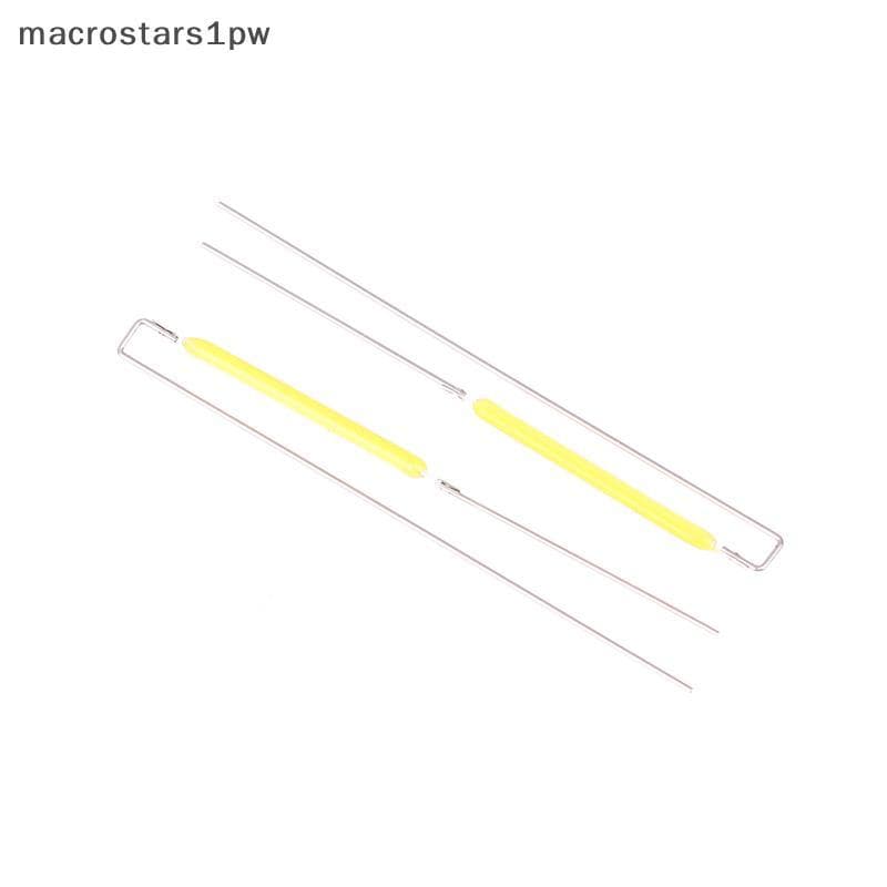 10 Pçs 3V 30MM Led Filamento Lâmpada Peças Cerâmica Ponto Soldagem Fio Diodo Parcial Chip