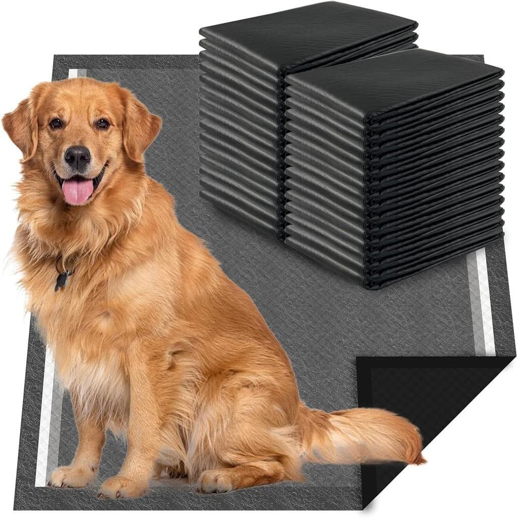Tapetes Higiênicos para Cães com Carvão Ativado, Extra Grandes 28"x34", Tapetes para Filhotes XL, Pacote com 30 Unidades