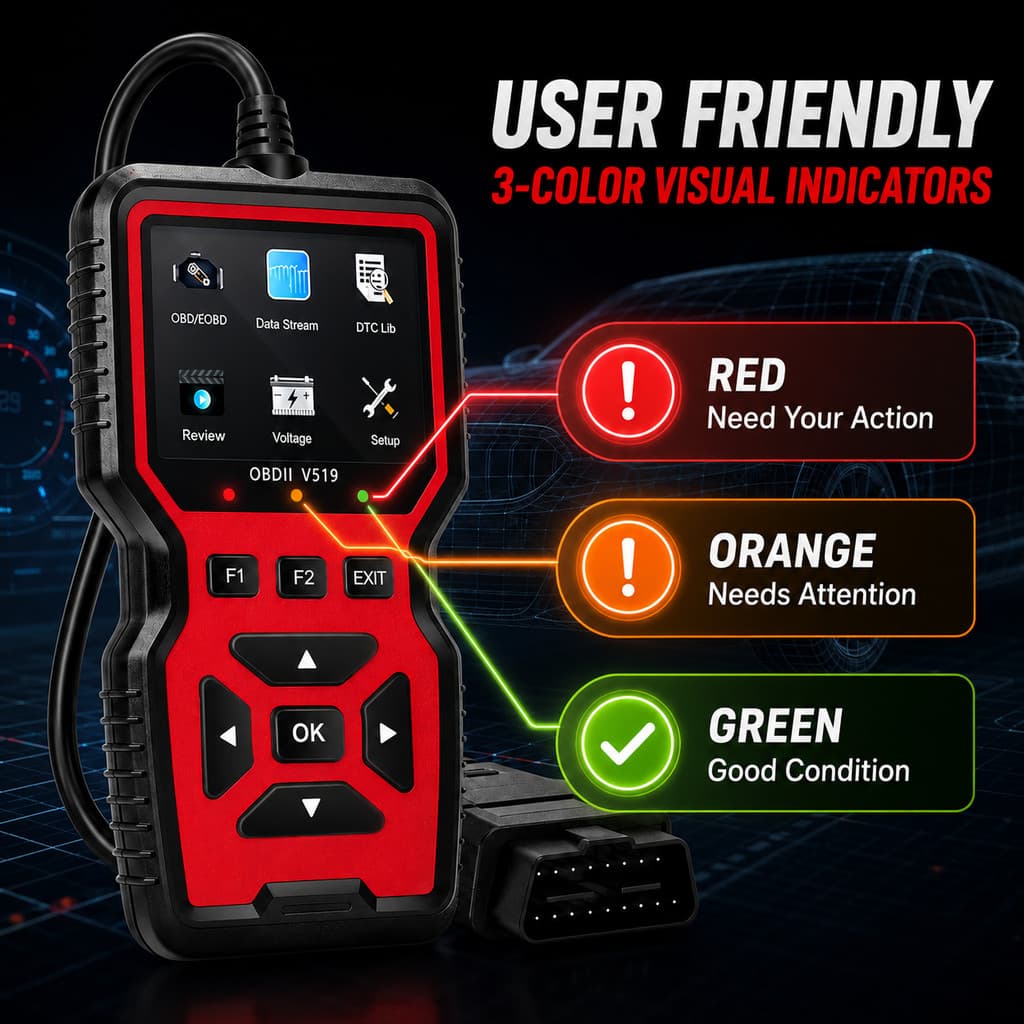 Leitor De Código De Carro Obd2 E Testador De Relé Ferramenta De Diagnóstico Multisistema Para Verificaçãos Elétricas