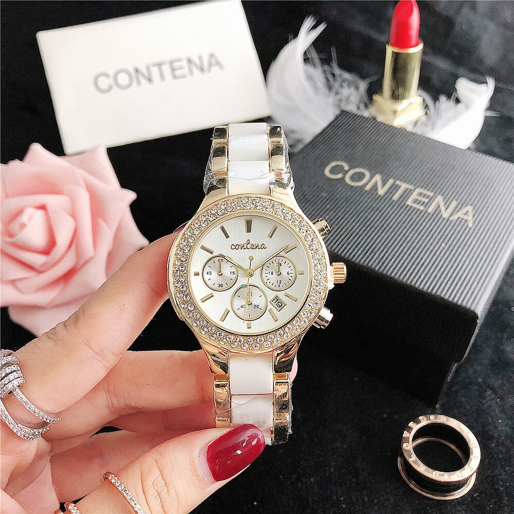 Relógio masculino pulseira de aço moda liga aço relógio feminino aço inoxidável 7/23