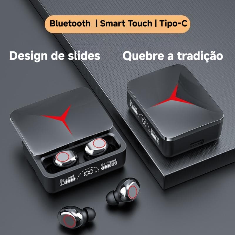 Novo M90 Slide capa fone de ouvido Bluetooth longa vida útil da bateria jogo In-Ear cancelamento de ruído fone de ouvido