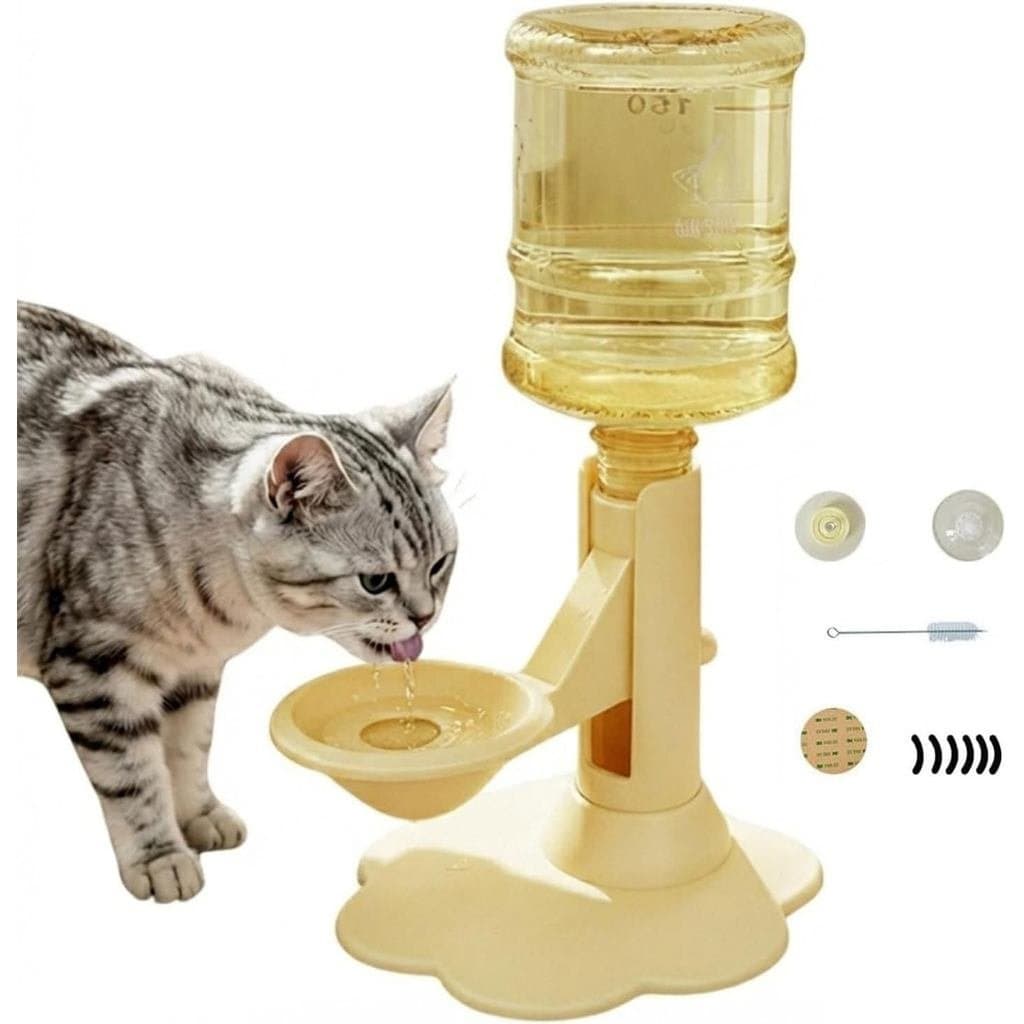 Suporte para Bebedouro de Gato por Gravidade, à Prova de Derramamento, com Refil Automático, Bebedouro Automático para G