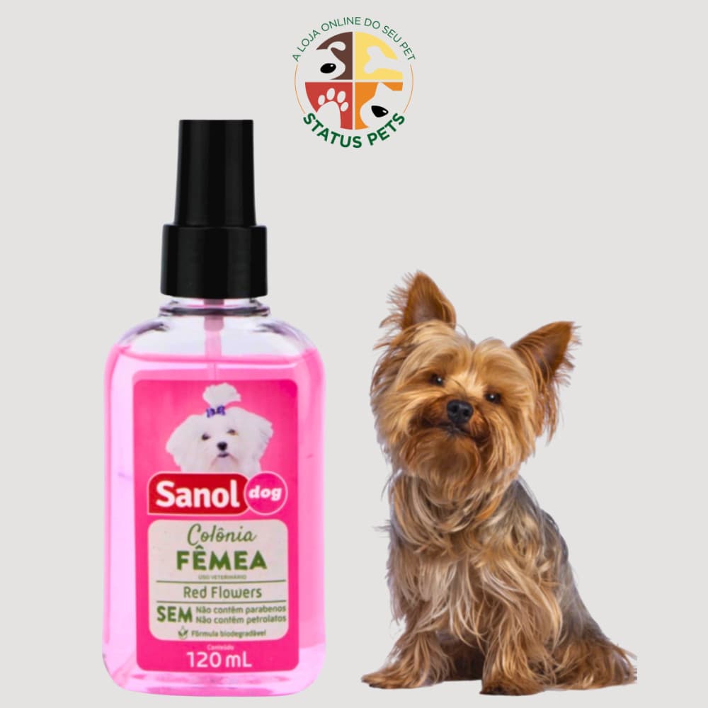 Colônia Sanol Dog Cães e Gatos FÊMEAS 120ml