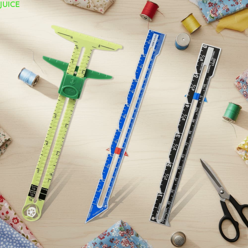 Régua De Costura De Suco , Retalhos Multifuncional De Plástico Alfaiate Deslizante 5 Em 1 Forma De T Patchwork