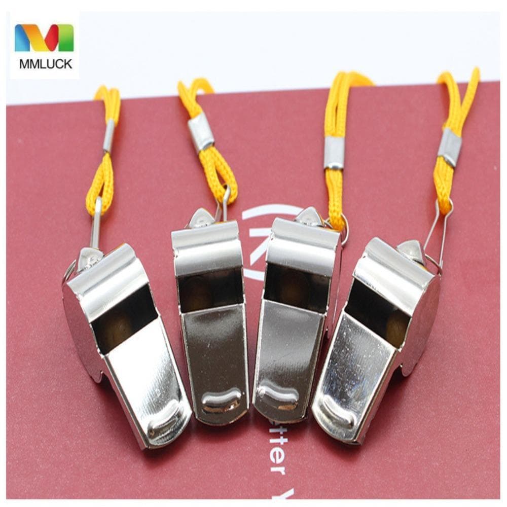 Apito De Metal DARBY , Alto Com Apitos De Aço Inoxidável De Corda , Esportivo Profissional Resistente Ao Desgaste