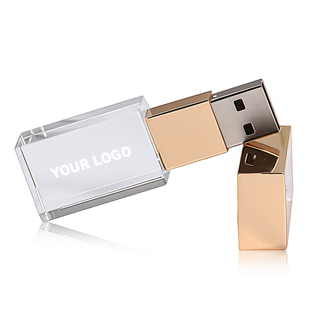 JASTER (Logotipo Personalizado Gratuito) Unidade flash USB 64GB 2.0 Pendrive 32GB Mini 16GB Crystal Pen drive 8GB Pendri
