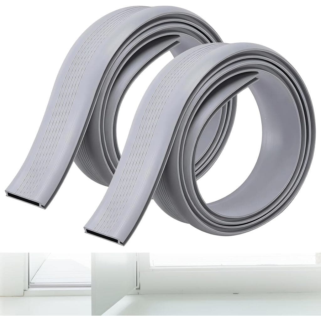 Conjunto de 2 peças de inserção para soleira de porta de 39 polegadas para vedações de porta de alumínio ajustáveis, sub