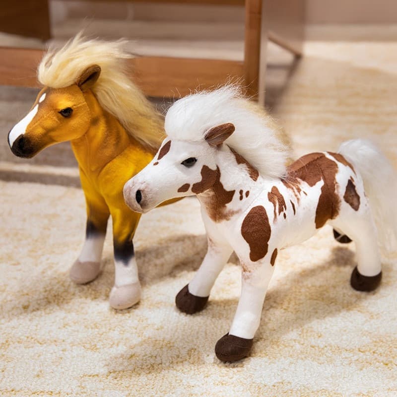 Simulação De Desenho Animado Pônei Cavalo Brinquedo De Pelúcia Para Crianças