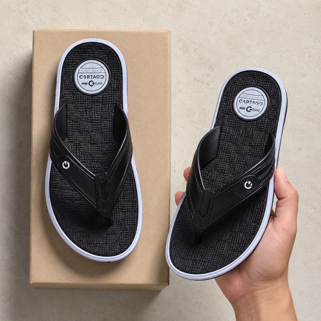 Chinelo Masculino Slide Cartago Confortável Macio Resistente Para Homem Adulto E Casual