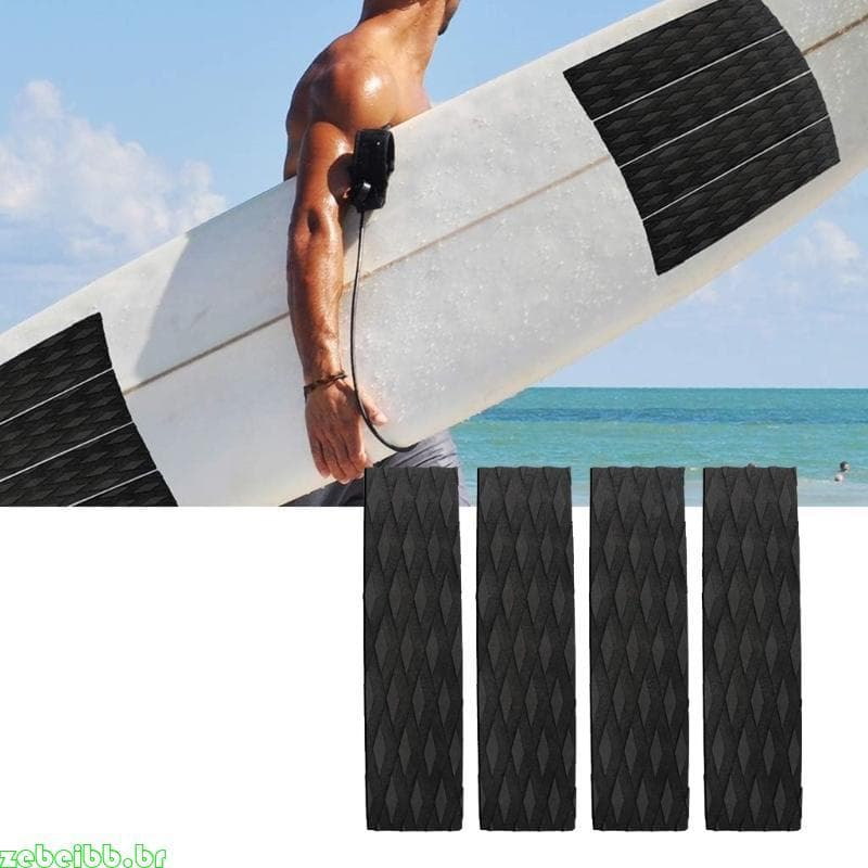 zebeibb 4 Peças Almofada Antiderrapante De Tração Frontal Para Surf Prancha De Pranchas Skimboards