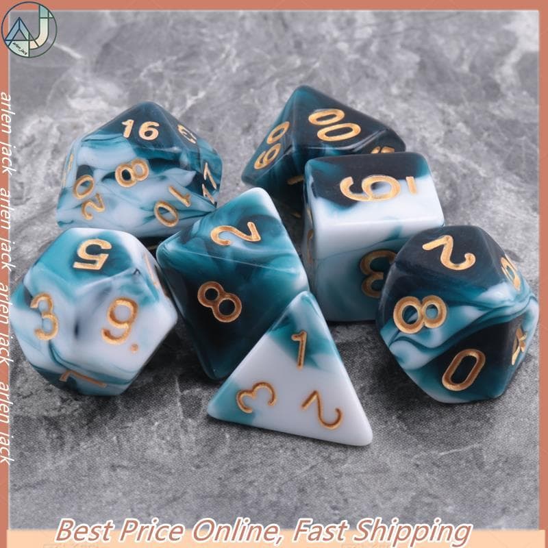 [arlen-Shop] Conjunto De Dados De 7 Peças Poliédricos Dramatização Para DND