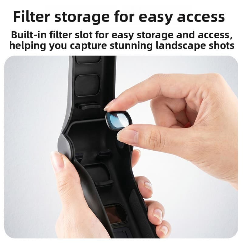 Pronta Entrega |   Capa Protetora DJI Osmo Pocket 4 / Pocket 3 |   Capa Protetora com Filtro para Lente de Câmera