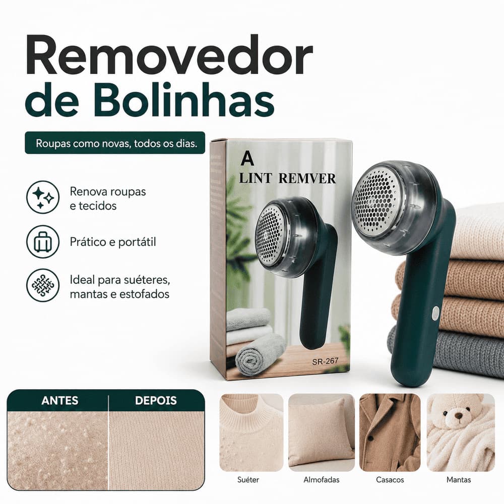 Removedor Papa Bolinhas Fiapos Portátil Roupas Sofás mantas