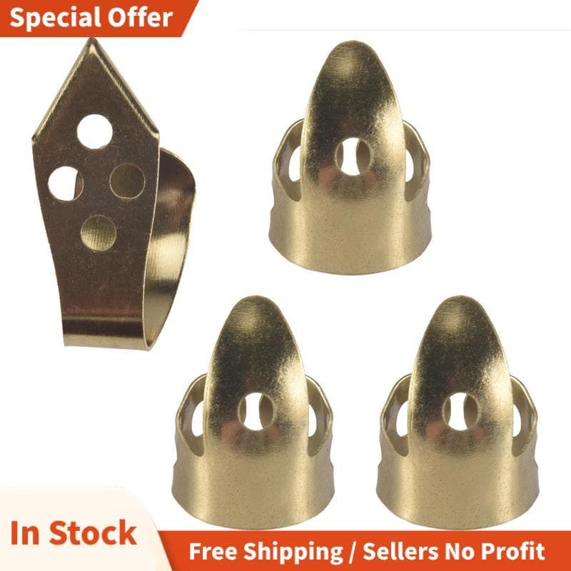 Palhetas Para Dedo De Guitarra , 3 Dedos De Índice + 1 Polegar Ajustável , Metal , Banjo , Estilo De , Protetor