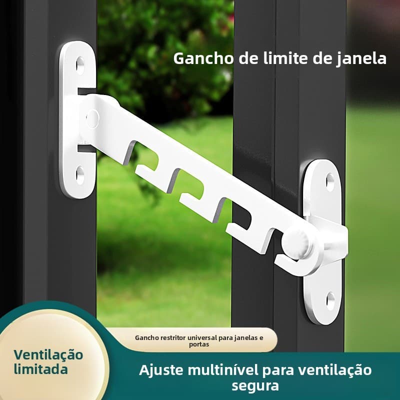 Limitador Janela Deslizante Sem Perfuração Ajustável