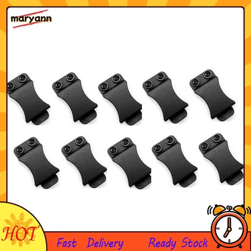10 Pçs/Lote Clipes Rápidos Para Cintos De 1.5 Polegadas Kydex Cinto Clip Loop Com Parafuso Serve Aplicações Peça De Ferr