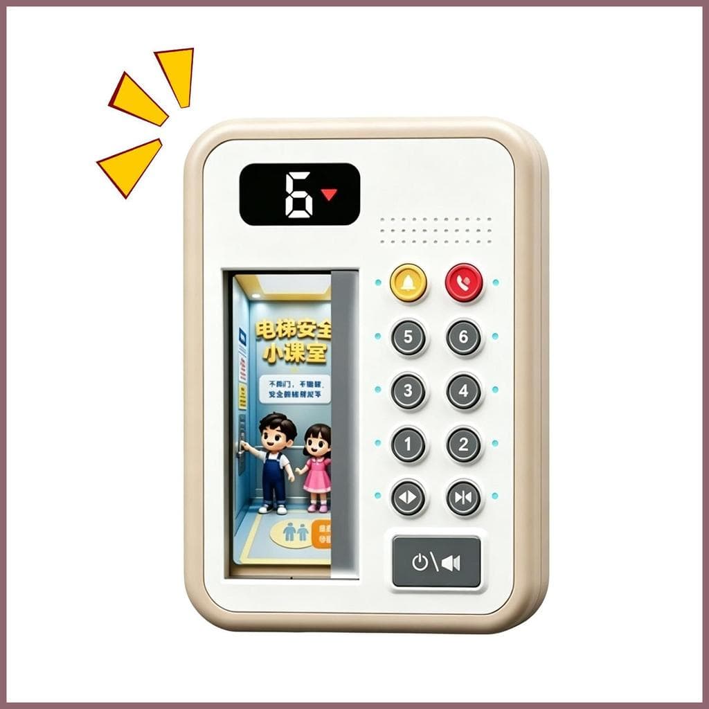Brinquedo De Atividade De Elevador Com Som E Luz Educativo Portátil Ventosa Números mueadegbr