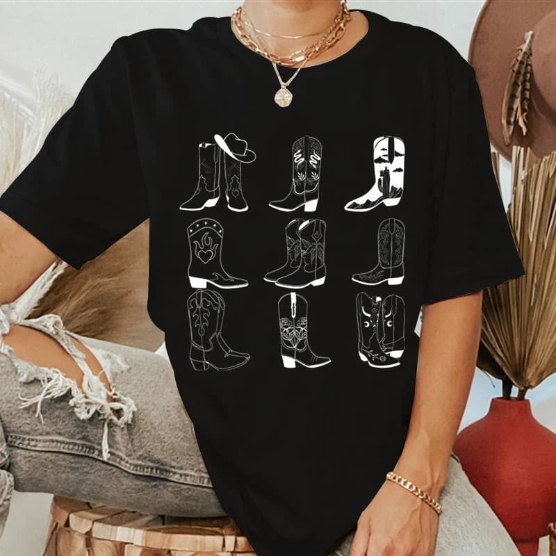 Camiseta T-shirt Unissex Algodão Country Botas Country