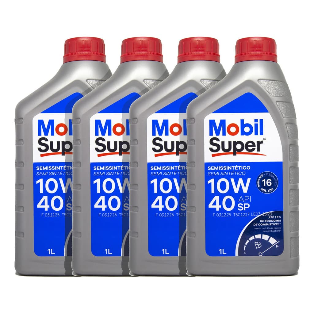 KIT C/ 4 LITROS DE MOBIL 10W40 API SP