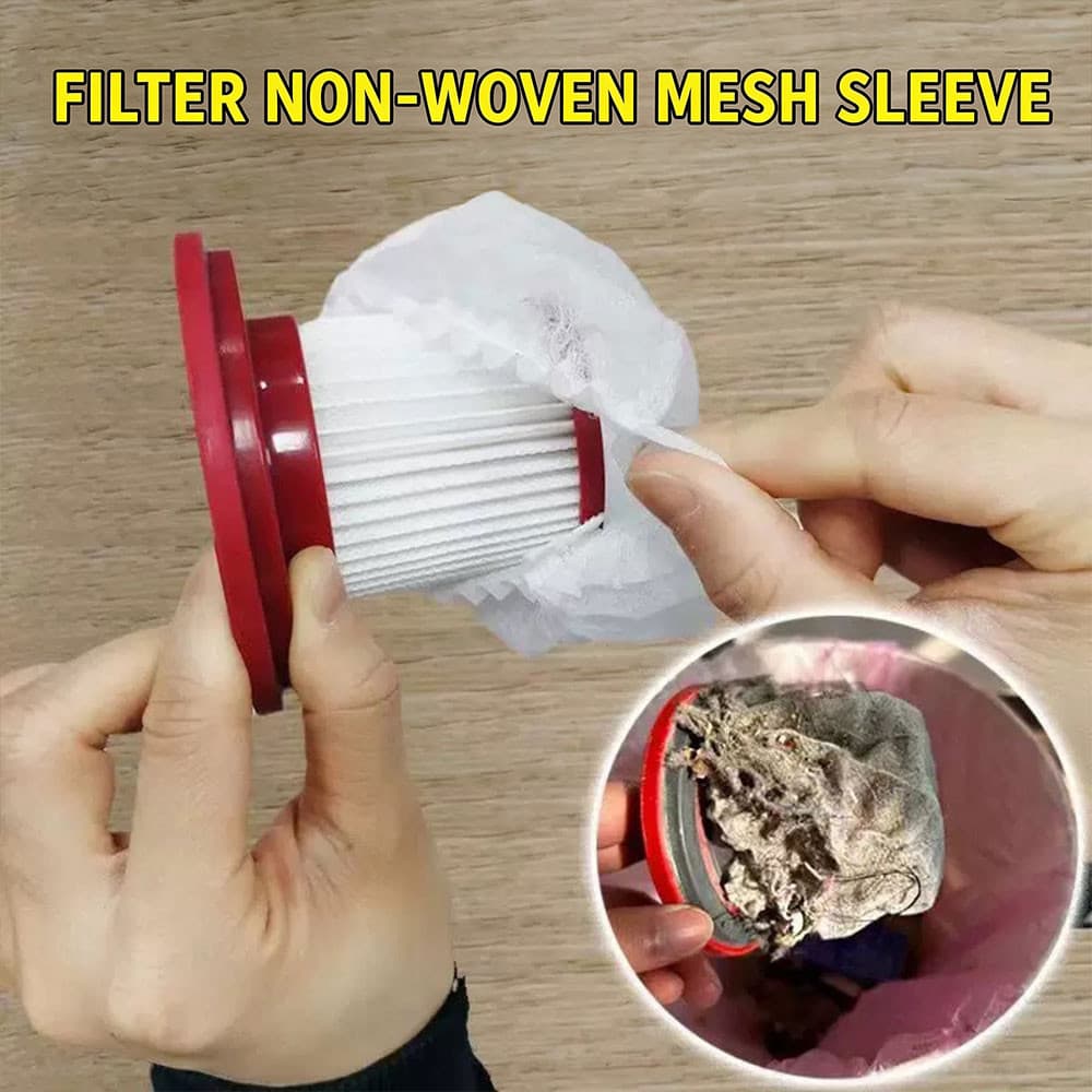 100 Filtros Descartáveis ​ Para Aspirador – Capa Protetora Não Lavável E Portátil