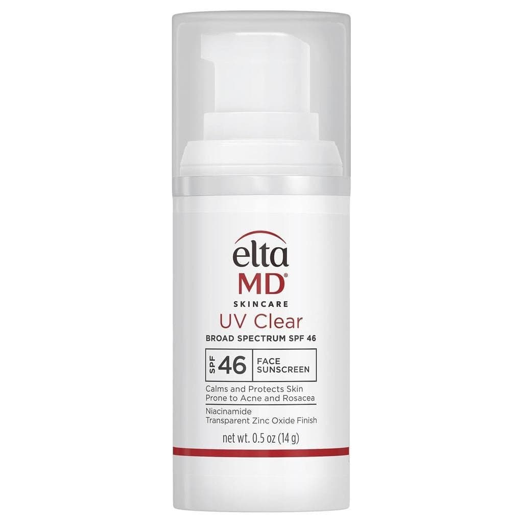 Protetor solar Ita MDUVClearFace SPF46, protetor solar sem óleo que contém óxido de zinco, recomendado por dermatologist