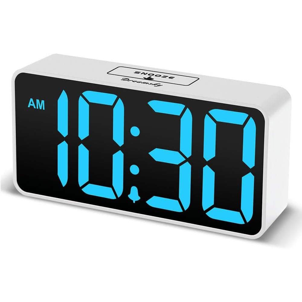 Relógio Despertador Digital Pequeno DreamSky para Quarto, Display com Números Grandes e Dimmer de Brilho, Relógio Elétri