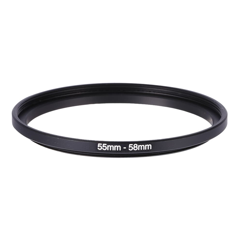 henry198-BR Novo 55mm-58mm 55mm a 58mm Intensifique anéis adaptador de anel de filtro de lente de metal 55-58