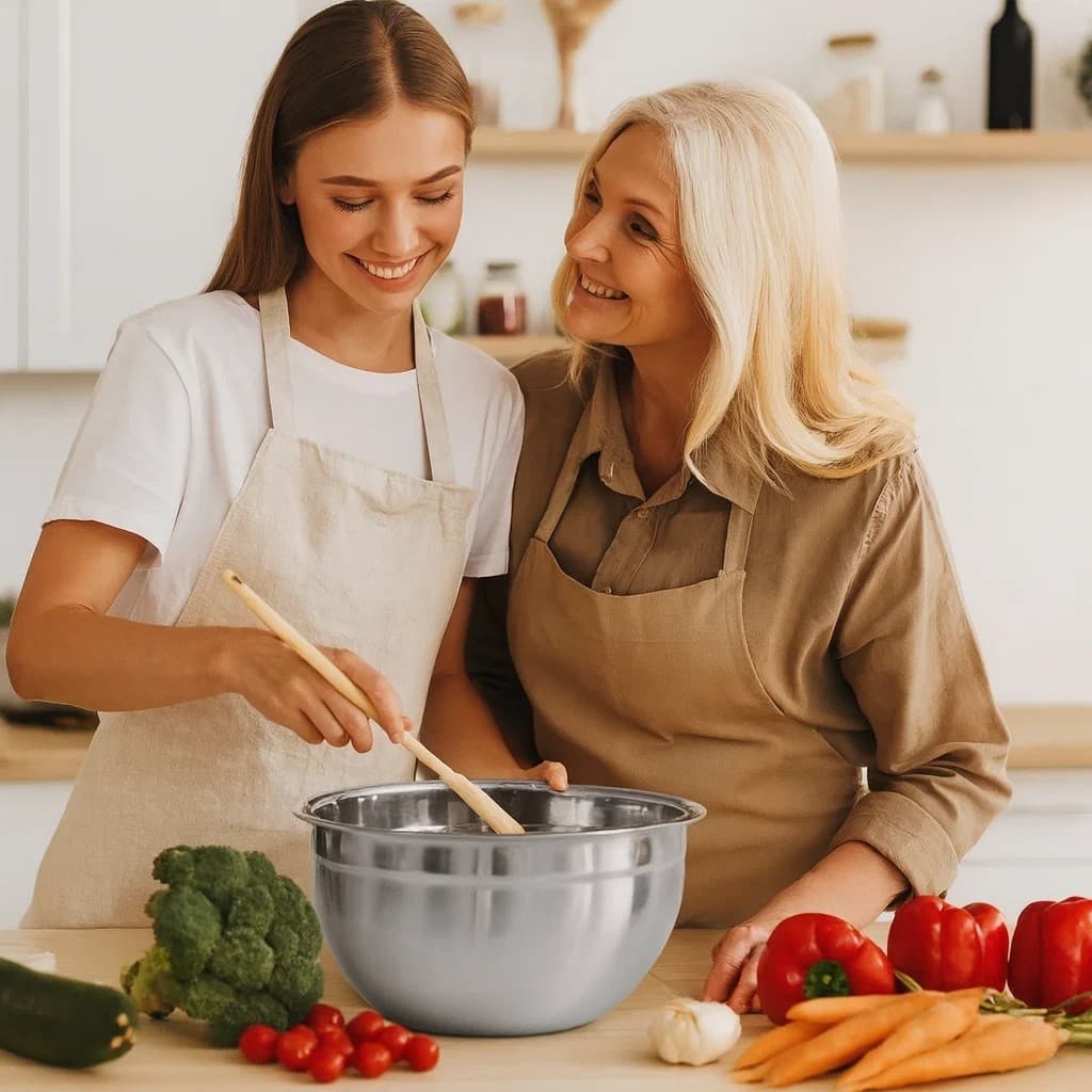 Tigela Inox Alumínio Bacia Recipiente Salada Mexer Massa Recheio Cozinha Misturar