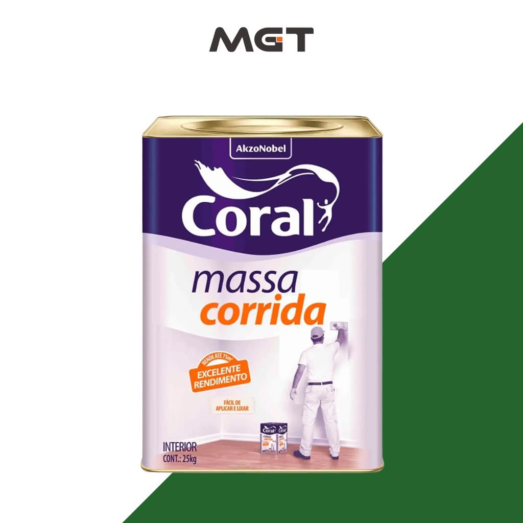 MASSA CORRIDA 25KG CORAL