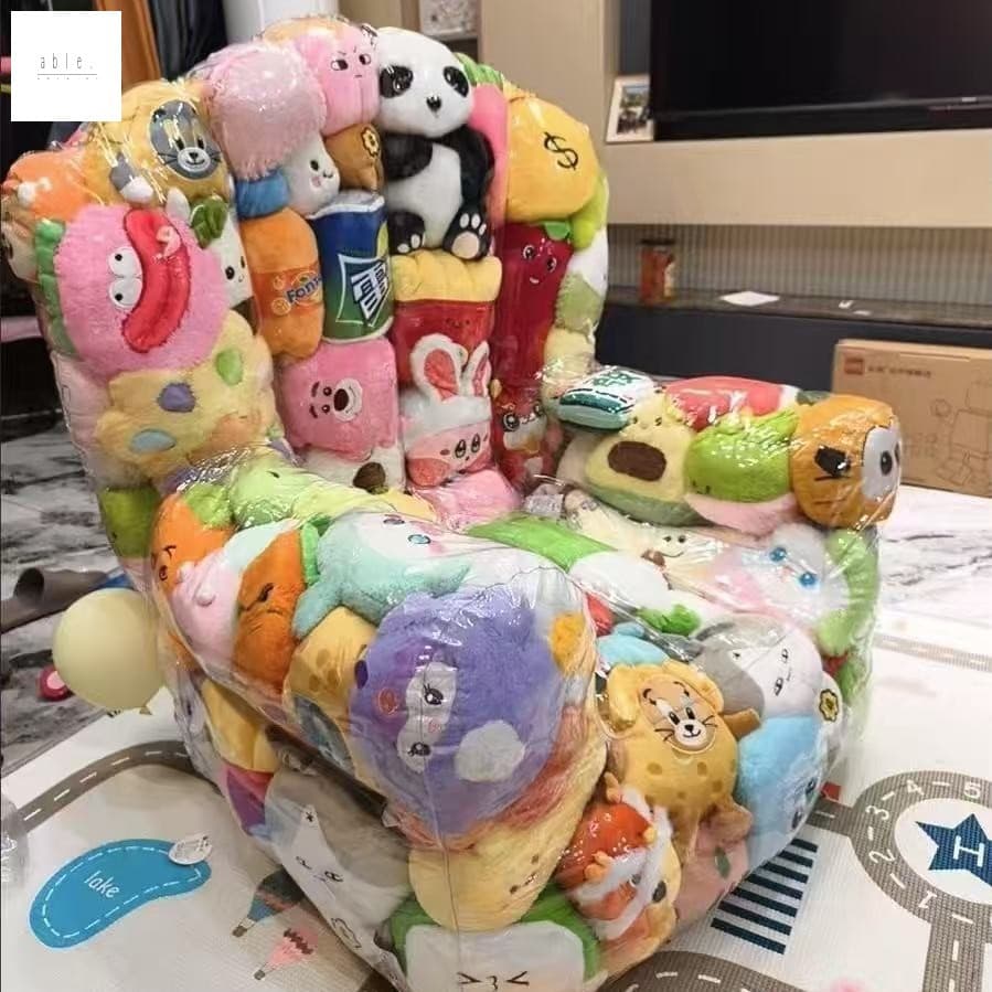 Saco De Armazenamento De Boneca Transparente-Organizador De Sofá De Ursinho De Pelúcia Para Uso Transfronteiriço
