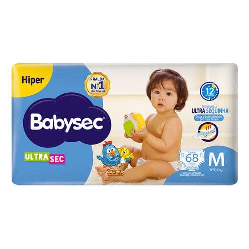 Fralda Babysec Ultrasec Galinha Pintadinha HIPER