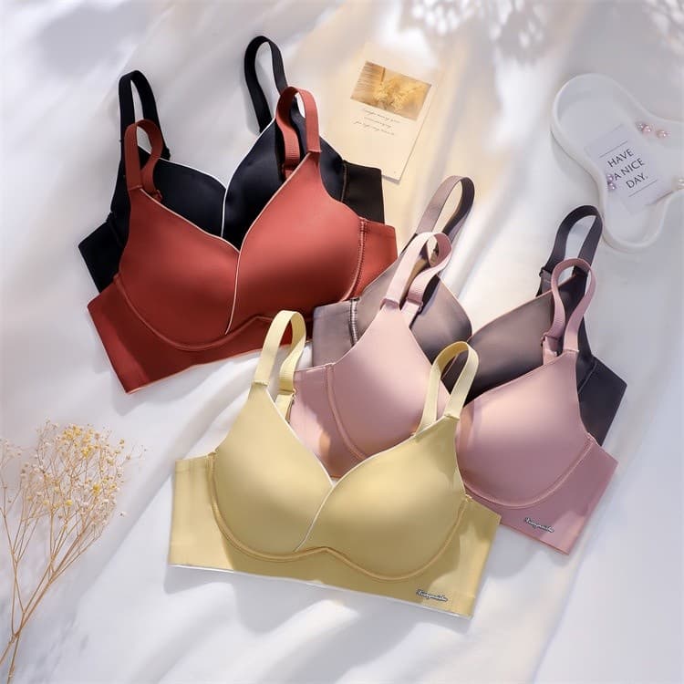 Outono inverno estilo High-End sem costura roupa interior feminina seios pequenos Push-Up tipo ajustável peito-recebo An