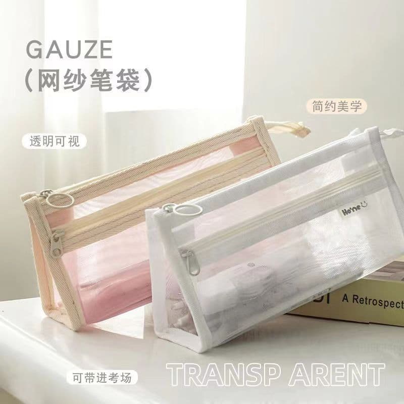 Exame de admissão ao ensino médio transparente gaze exame lápis caso ins estudante japonês meninos meninas influenciador