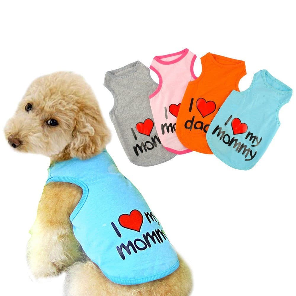 Roupas Para Animais De Estimação Colete Cães/Gatos Camisa De Verão Coletes Casuais