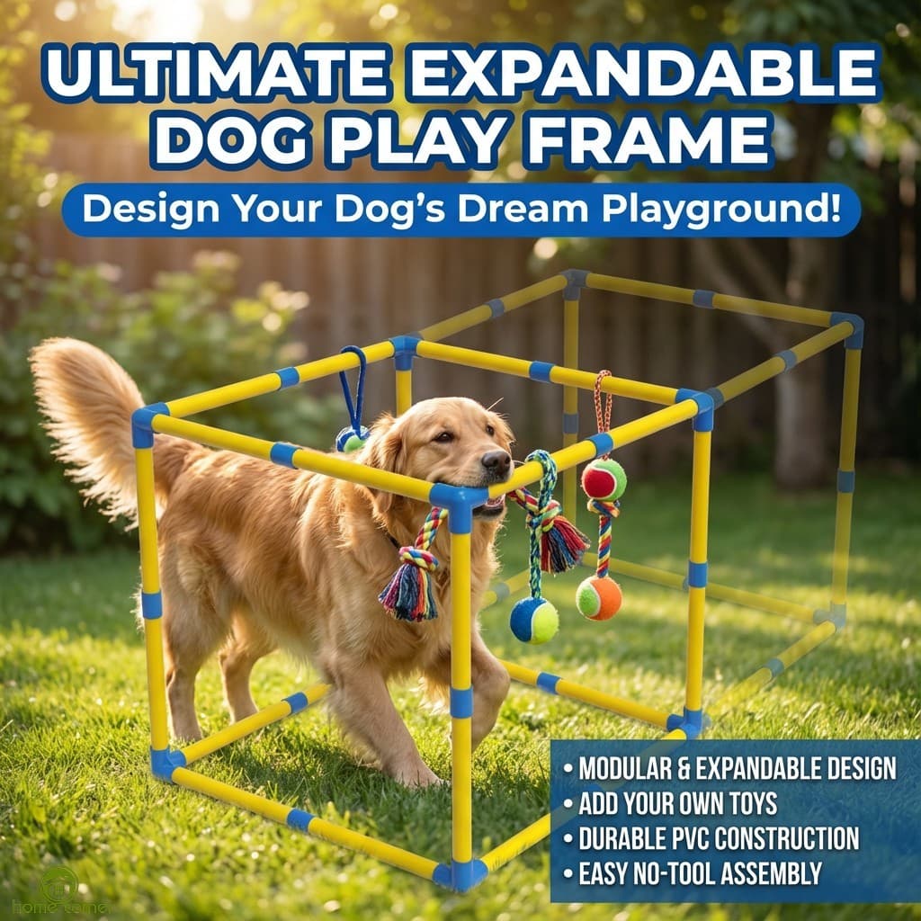 Organizador De Brinquedos Para Cães Em PVC Expansível , Sistema De Armazenamento Modular , Montagem DIY E Acessórios Mas