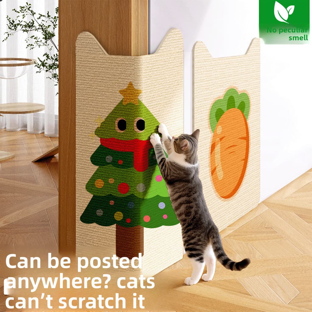 Almofada De Arranhador De Gato De Parede , Papelão Durável Para Gatos , Protege Móveis , 3 Tamanhos