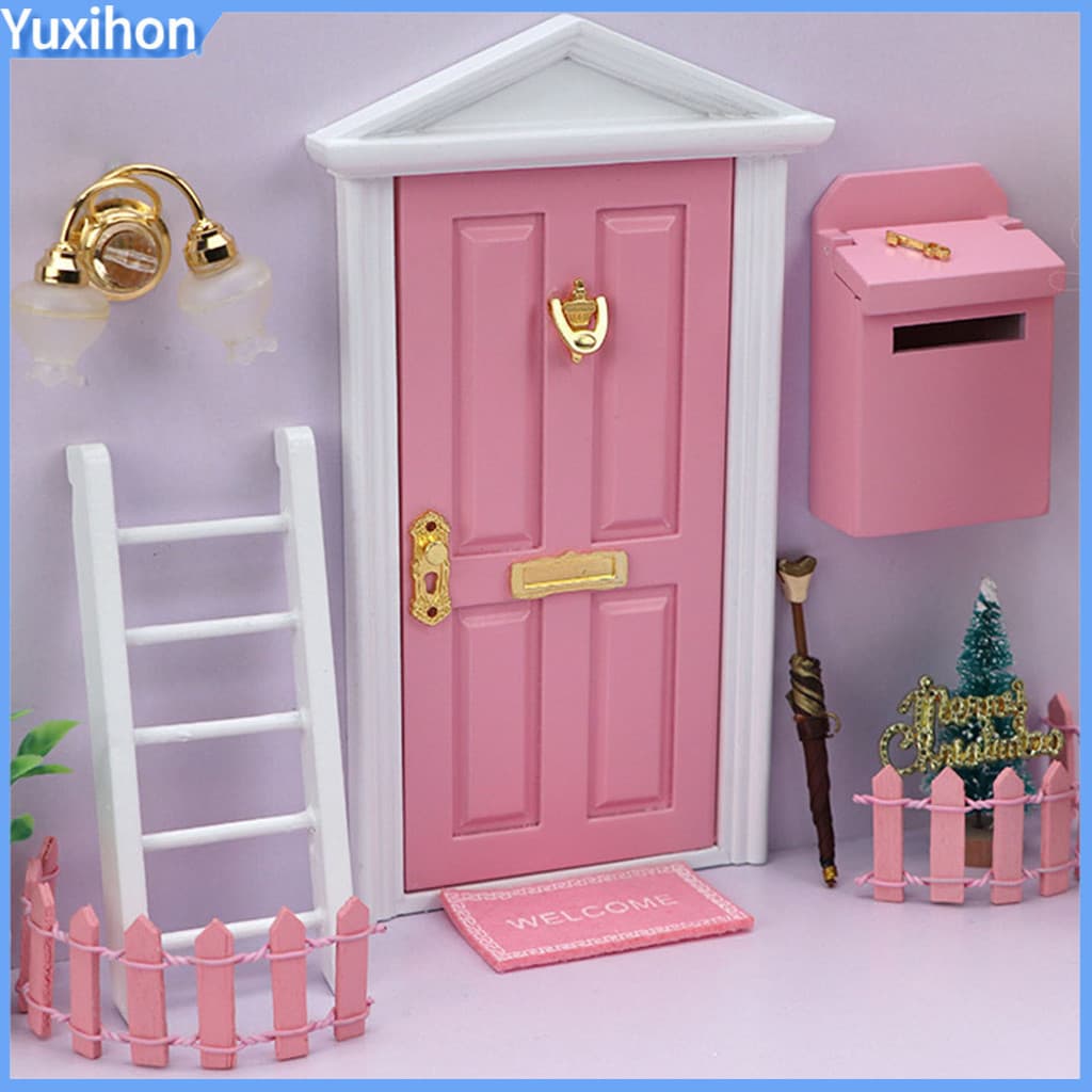 [Yuxihon] Mini Porta De Fada , Resistente À Corrosão , Prova De Umidade , Micro Decoração , Kit De Brinquedos De Aprendi